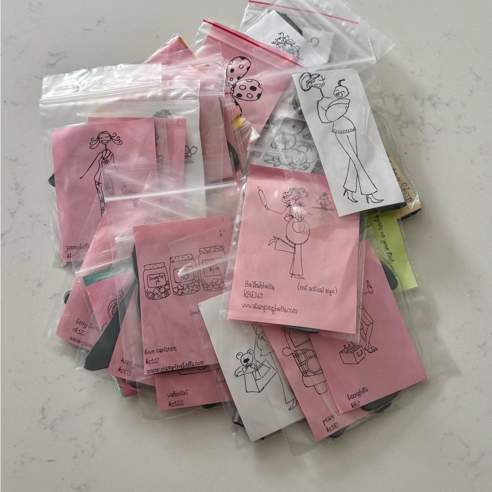 Lot of Stamping Bella rubber stamps
